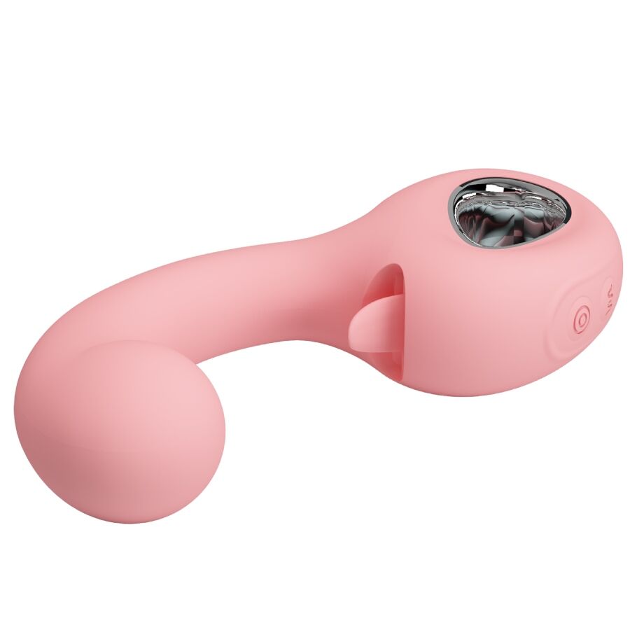 PRETTY LOVE - ERYNNYES G-SPOT VIBRATOR + CLITORIS STIMULATOR 10 VIBRATIONS PINK