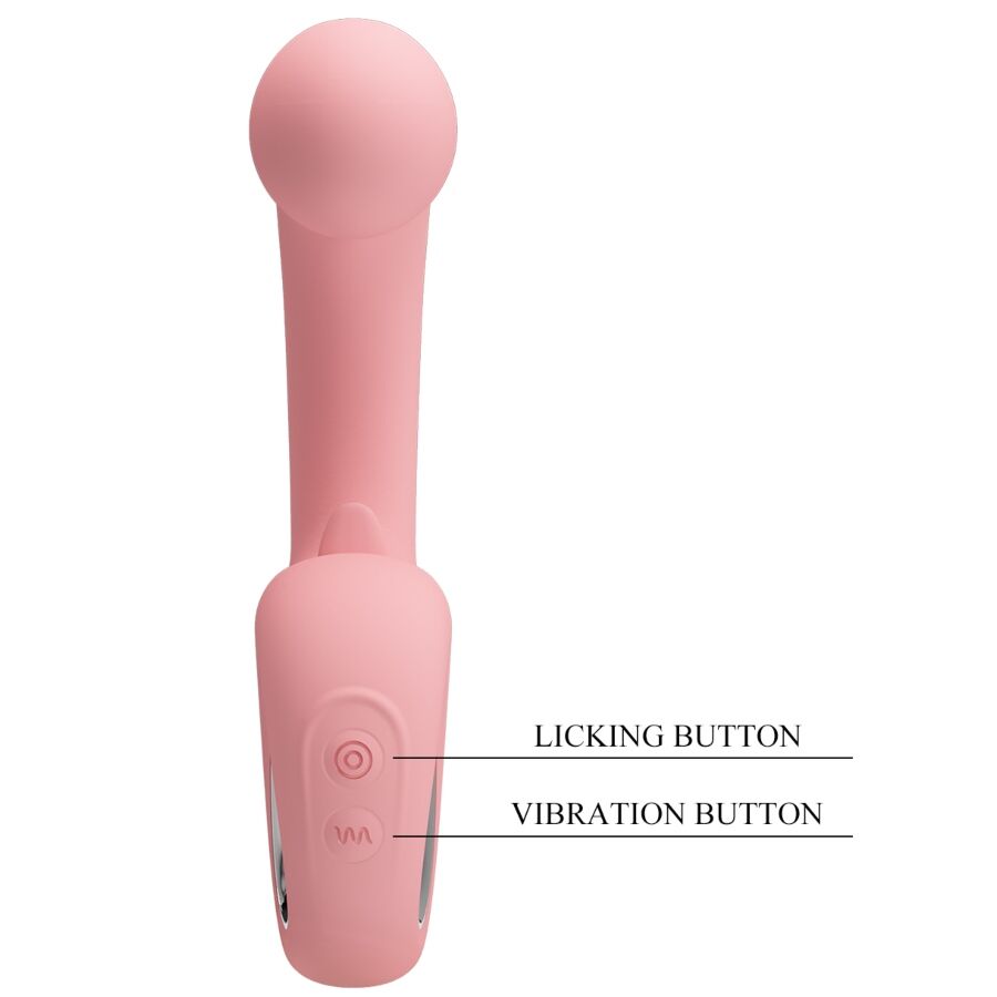 PRETTY LOVE - ERYNNYES G-SPOT VIBRATOR + CLITORIS STIMULATOR 10 VIBRATIONS PINK