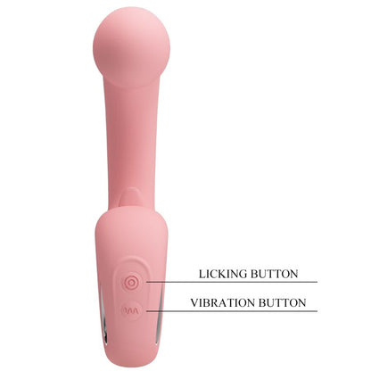 PRETTY LOVE - ERYNNYES G-SPOT VIBRATOR + CLITORIS STIMULATOR 10 VIBRATIONS PINK