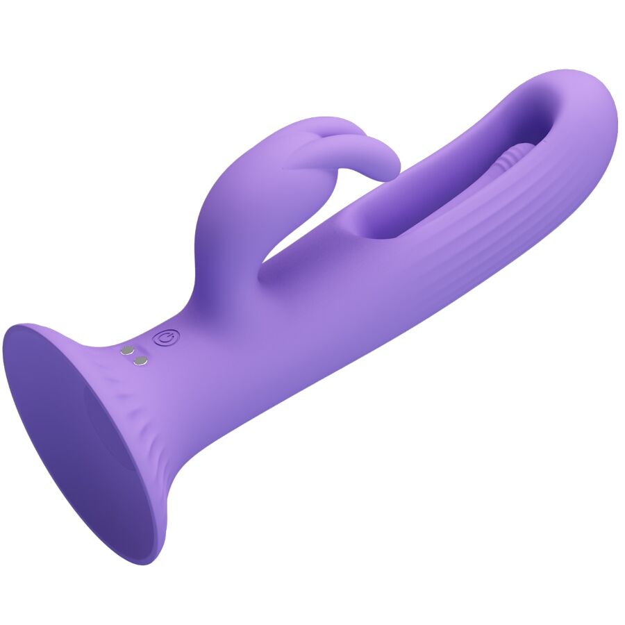 PRETTY LOVE - KILLMOULIS RABBIT VIBRATOR 12 VIBRATION MODES PURPLE