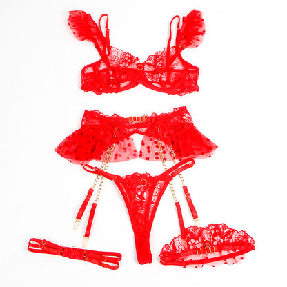 SUBBLIME - 957506 LACE BRA AND GARTER SET