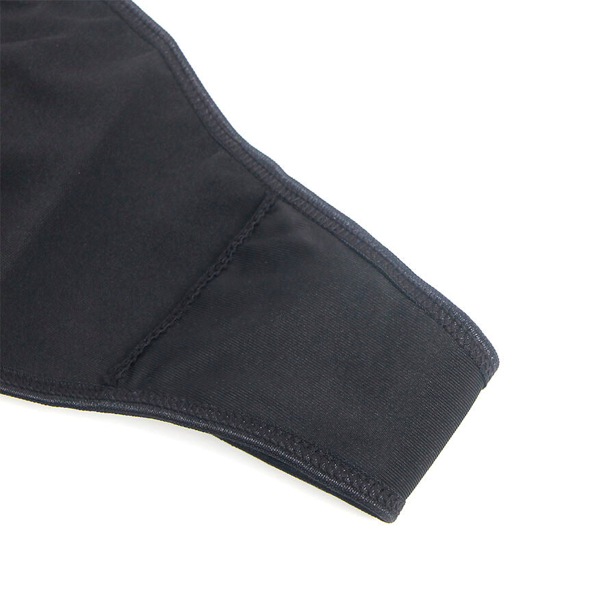 SUBBLIME - 957520 LEATHER DRESS WITH FLORAL LACE BLACK S/M