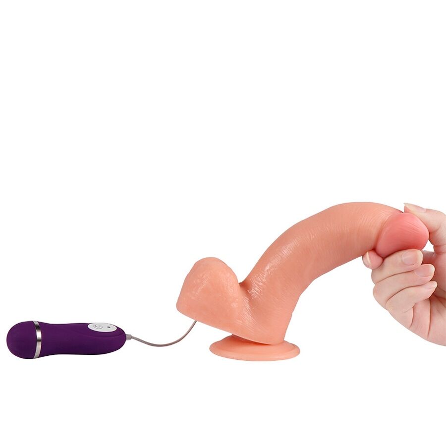 SHEQU - GODEMICHET VIBRANT ADAM AVEC TÉLÉCOMMANDE 21 CM