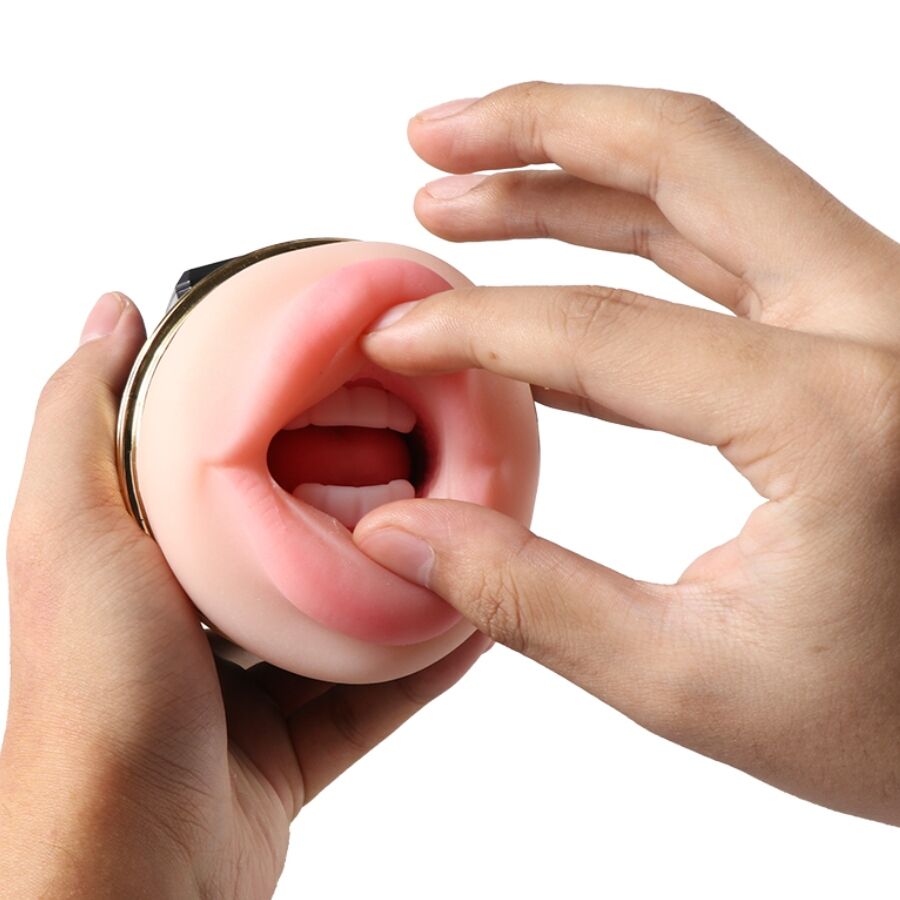 SHEQU - KAY DOUBLE MASTURBATOR WITH DUAL MOUTH AND VAGINA VIBRATION