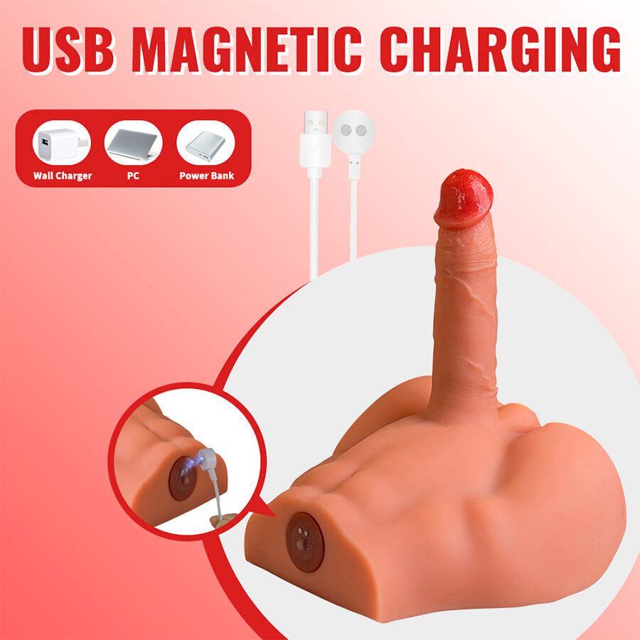 XISE - PEEL DILDO ASS REALISTIC DILDO MASTURBATOR FRONT POSITION WITH THRUSTING 17.5 CM