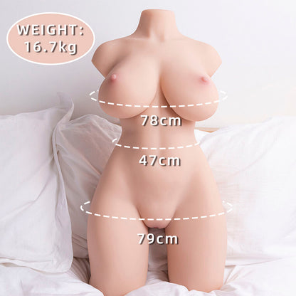 XISE - TIDY FEMALE REALISTIC TORSO WITH THRUSTING 71 CM