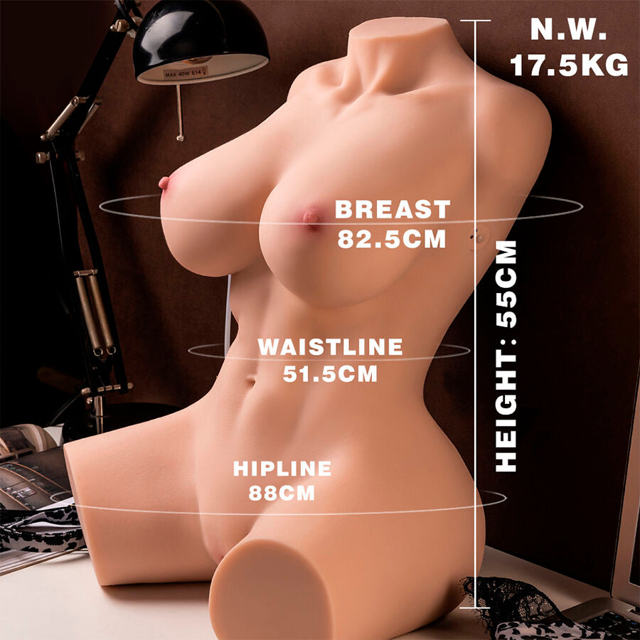 XISE - MURIEL FEMALE REALISTIC TORSO WITH THRUSTING 55 CM