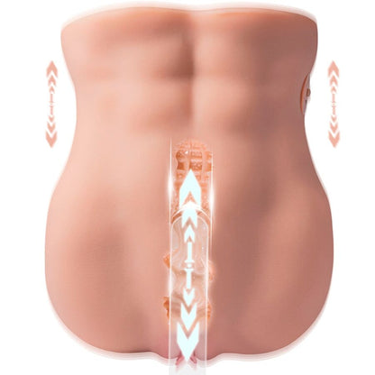 XISE - LYDIA FEMALE VAGINA MASTURBATOR WITH THRUSTING 25 CM