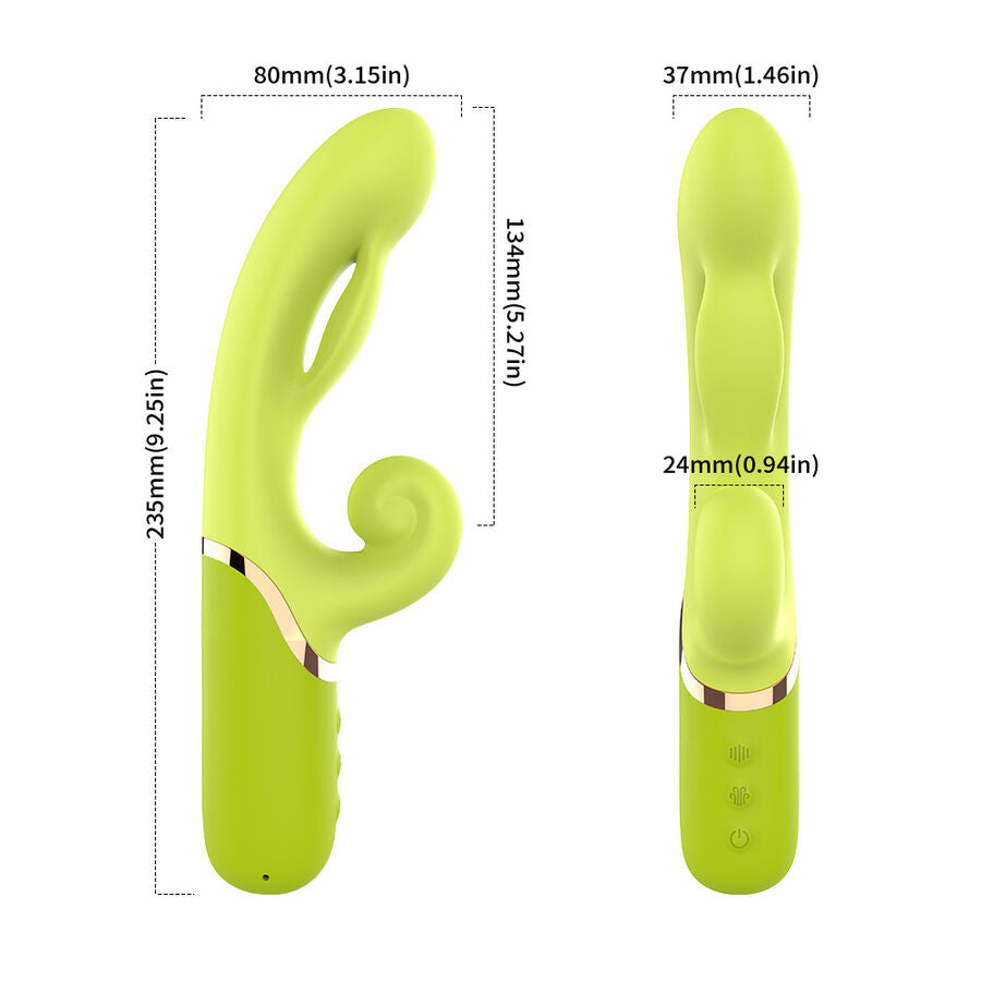 ARMONY - POINT GONFLABLE A STIMULATEUR VIBRANT VERT