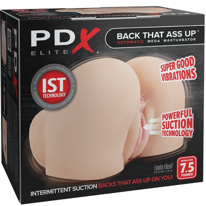 PDX ELITE - MASTURBATEUR RÉALISTE AVEC VAGIN ET ANUS VIBRANTS BACK THAT ASS UP