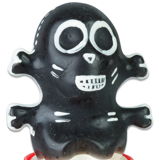 CONDOMERIE - HANDPAINTED NOVELTY CONDOMS SKULL BLACK MODEL 1