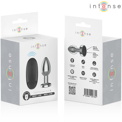 INTENSE - ANAL PLUG 10 VIBRATIONS METAL WITH REMOTE CONTROL S