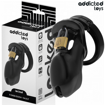 ADDICTED TOYS LOCKED - VAULT INTERDITE CAGE DE PÉNIS 10 CM