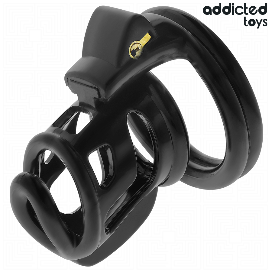 ADDICTED TOYS LOCKED - GILDEN CAGE SILICONE PENIS CAGE 8.5 CM