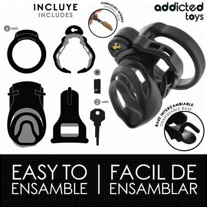 ADDICTED TOYS LOCKED - JAULA DE PENE ETERNAL LOCK 9 CM