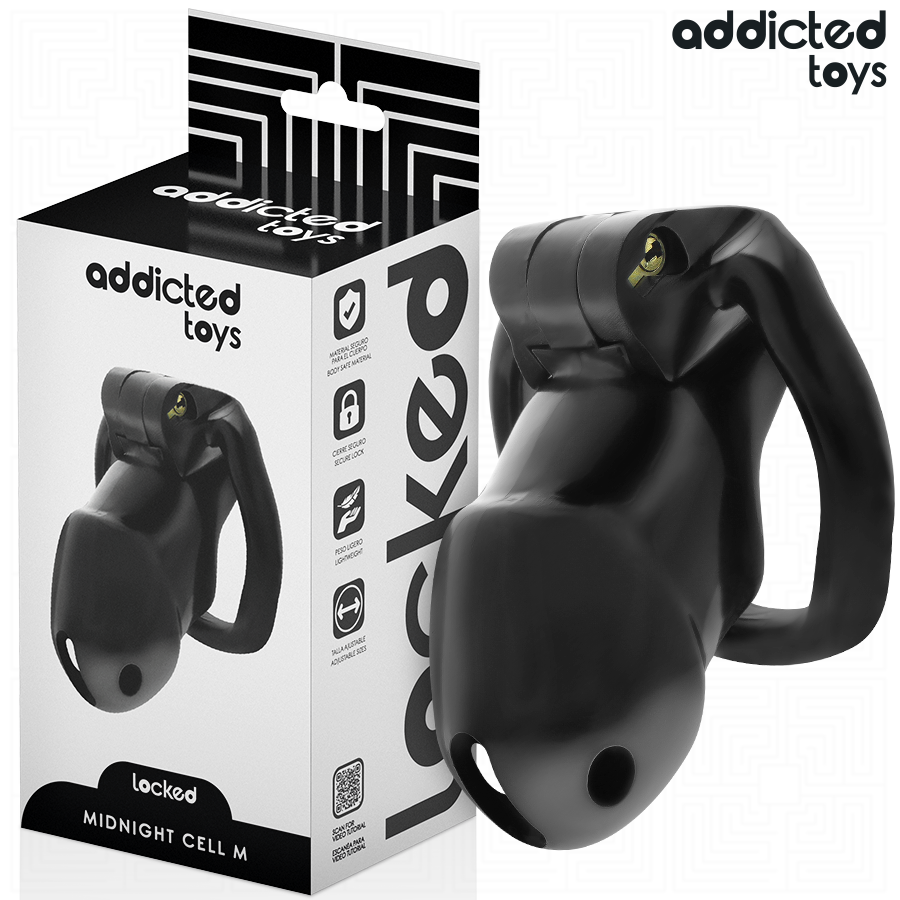 ADDICTED TOYS LOCKED - MINDNIGHT CELL PENIS CAGE 4.2 CM SIZE M