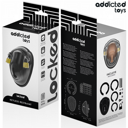 JUGUETE DE BLOQUEO ADDICTED TOYS - JAULA PENEANA CON RETENCIÓN SIN LLAVE 11.5 CM