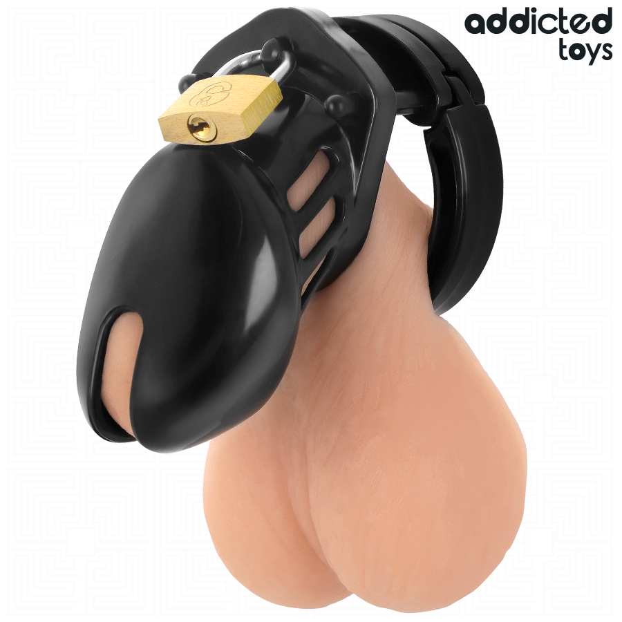 ADDICTED TOYS LOCKED - CAGE DE PÉNIS OBSIDIAN HOLD TAILLE S