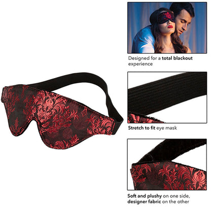 CALEXOTICS - MASQUE DE NUIT OPAQUE SCANDAL AVEC DÉTAILS ROUGES