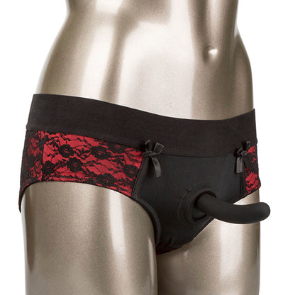CALEXOTICS - SCANDAL SET OF CROTCHLESS PANTIES WITH DILDO
