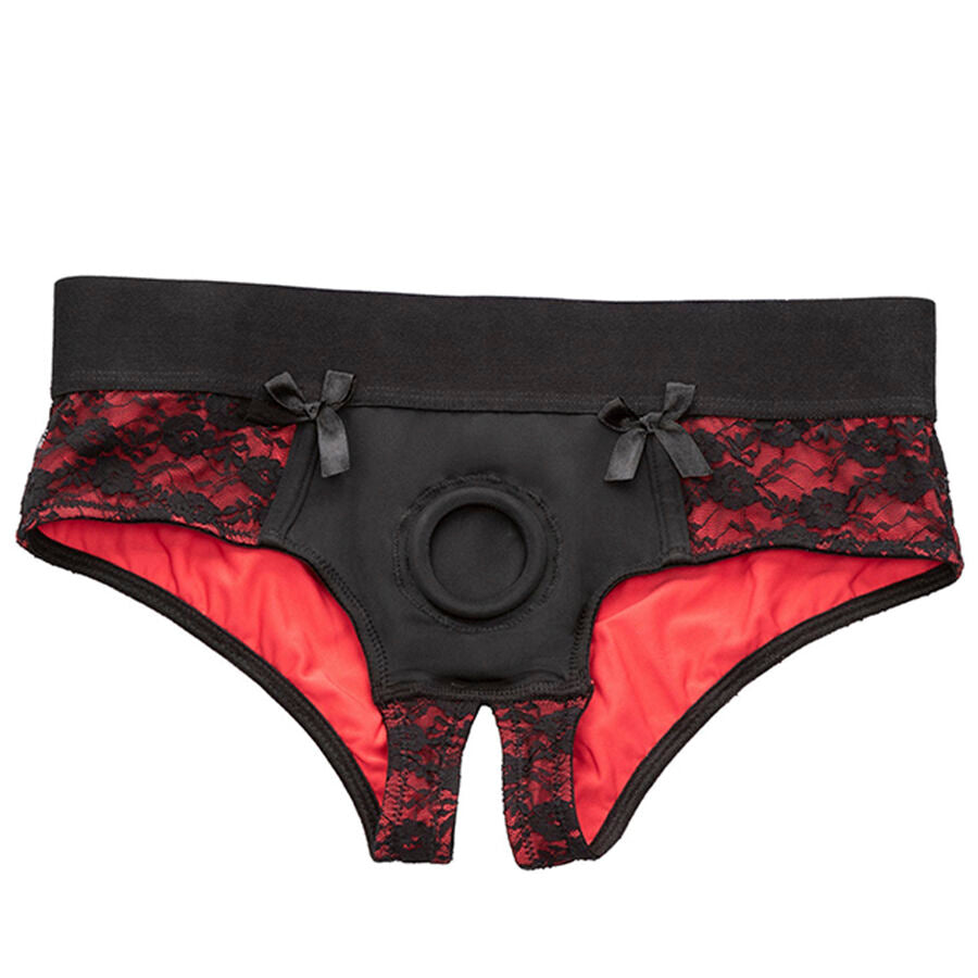 CALEXOTICS - SCANDAL SET OF CROTCHLESS PANTIES WITH DILDO