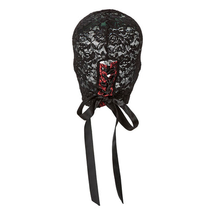 CALEXOTICS - SCANDAL BLACK LACE BALALAVA WITH BOW