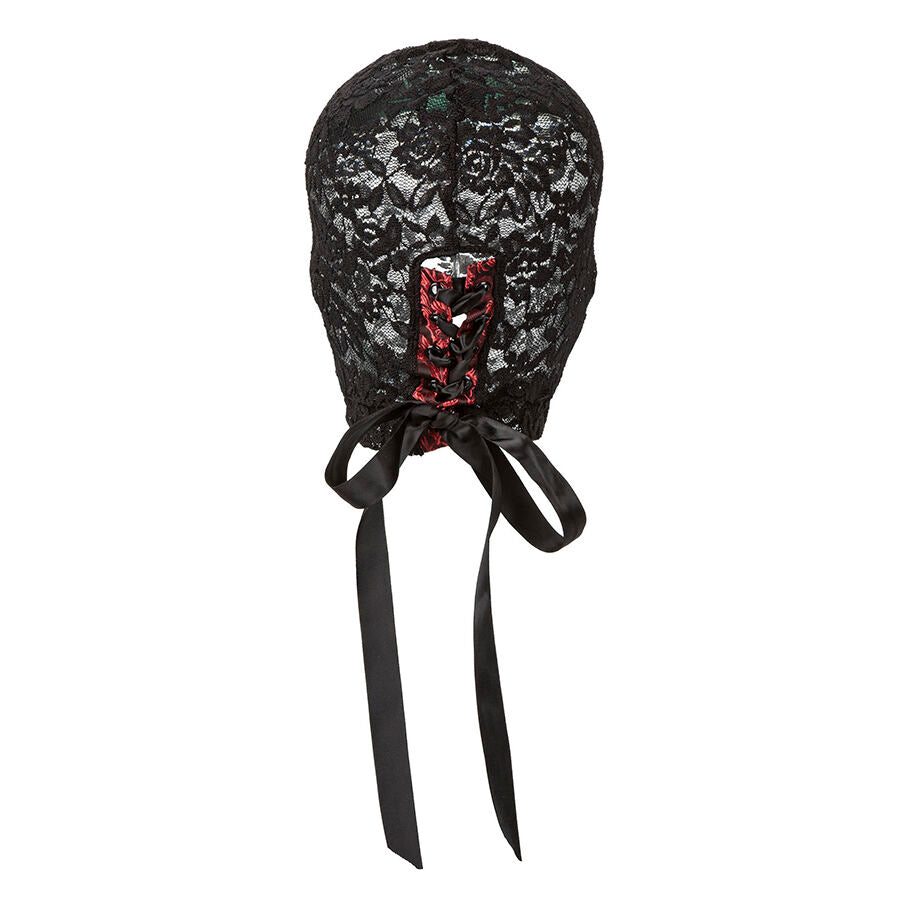 CALEXOTICS - SCANDAL BLACK LACE BALALAVA WITH BOW