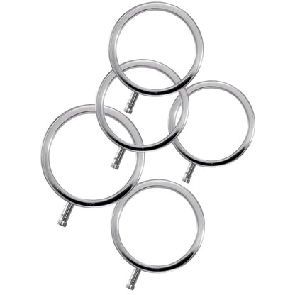 ELECTRASTIM - ELECTRARINGS METAL PENIS RINGS PACK OF 5