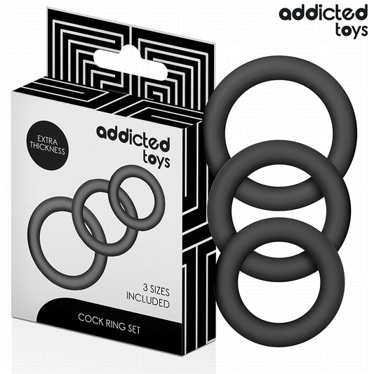 ADDICTED TOYS - SET OF SILICONE RINGS MODEL 1