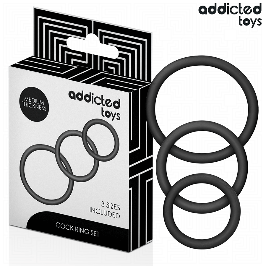 ADDICTED TOYS - SET OF SILICONE RINGS MODEL 2