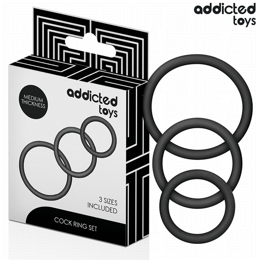 ADDICTED TOYS - SET OF SILICONE RINGS MODEL 2