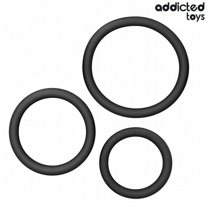 ADDICTED TOYS - SET OF SILICONE RINGS MODEL 2