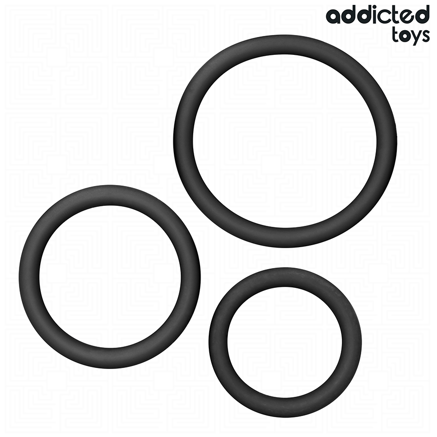 ADDICTED TOYS - SET OF SILICONE RINGS MODEL 2