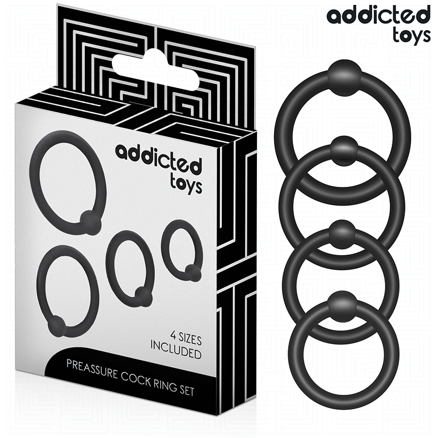 ADDICTED TOYS - SET OF PRESSURE SILICONE RINGS