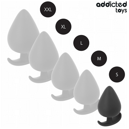ADDICTED TOYS - PLUG ANAL SILICONE TAILLE S 5,3 CM