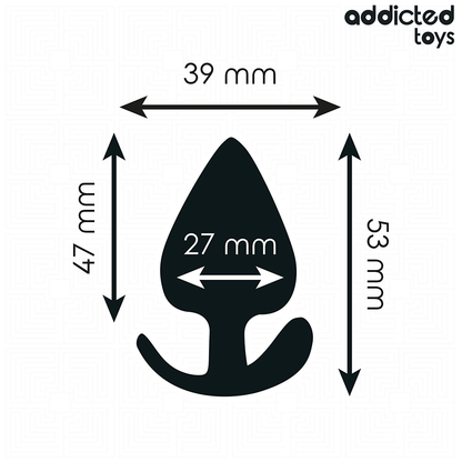 ADDICTED TOYS - PLUG ANAL SILICONE TAILLE S 5,3 CM