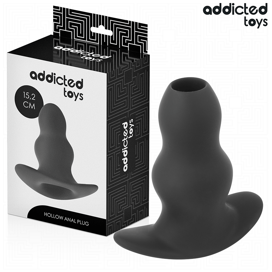 ADDICTED TOYS - BUTT PLUG ANAL CREUX EN SILICONE TAILLE XXL 15,2 CM