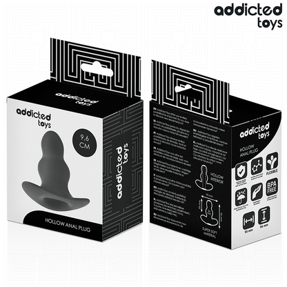 ADDICTED TOYS - HOLLOW ANAL PLUG SILICONE SIZE M 9.6 CM