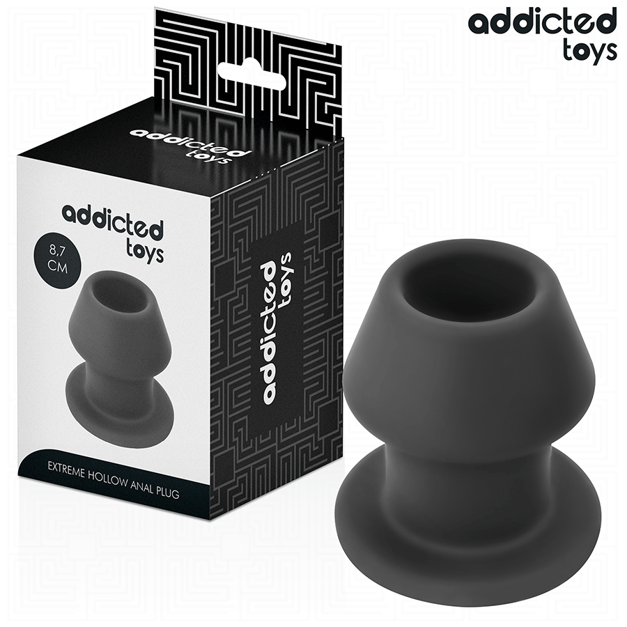 ADDICTED TOYS - PLUG ANAL CREUX EXTRÊME SILICONE TAILLE M 8,7 CM