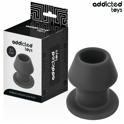 ADDICTED TOYS - PLUG ANAL CREUX EXTRÊME SILICONE TAILLE M 8,7 CM