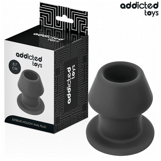 ADDICTED TOYS - PLUG ANAL CREUX EXTRÊME SILICONE TAILLE M 8,7 CM