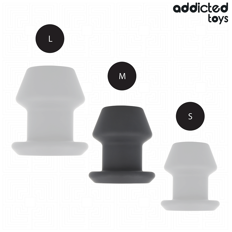 ADDICTED TOYS - PLUG ANAL CREUX EXTRÊME SILICONE TAILLE M 8,7 CM