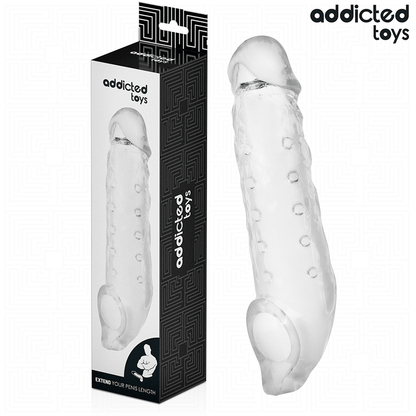 ADDICTED TOYS - EXTENSION PÉNIS TRANSPARENTE TAILLE S 23 CM
