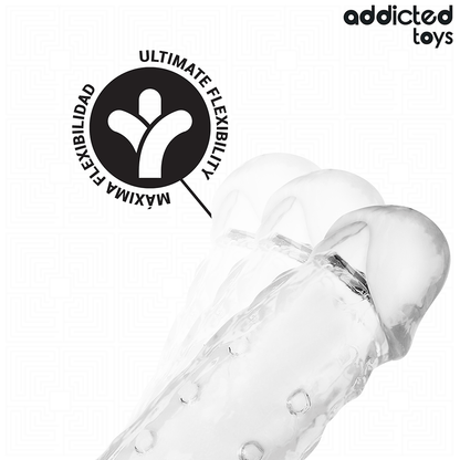 ADDICTED TOYS - EXTENSION PÉNIS TRANSPARENTE TAILLE S 23 CM