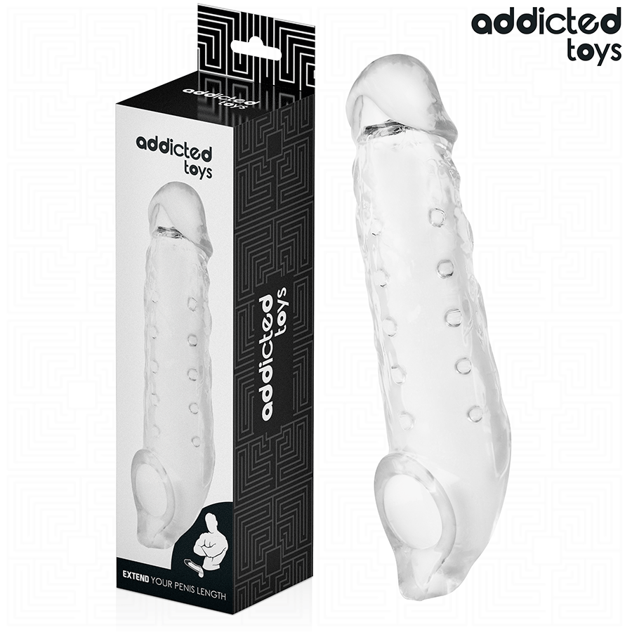 ADDICTED TOYS - TRANSPARENT PENIS SHEATH SIZE M 27 CM