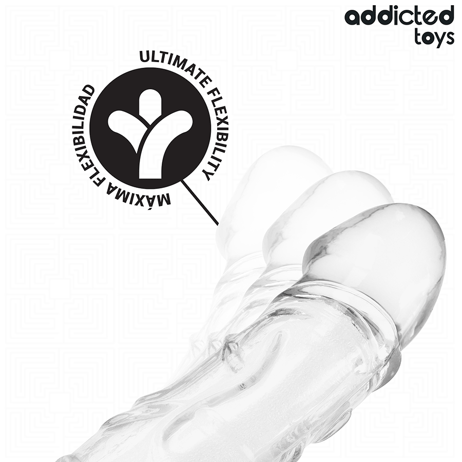 ADDICTED TOYS - EXTENSION PÉNIS TRANSPARENTE 27 CM
