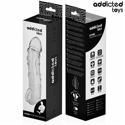 ADDICTED TOYS - TRANSPARENT PENIS EXTENSON 27 CM