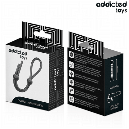 ADDICTED TOYS - Corde en silicone pour l'anneau pénien double boucle