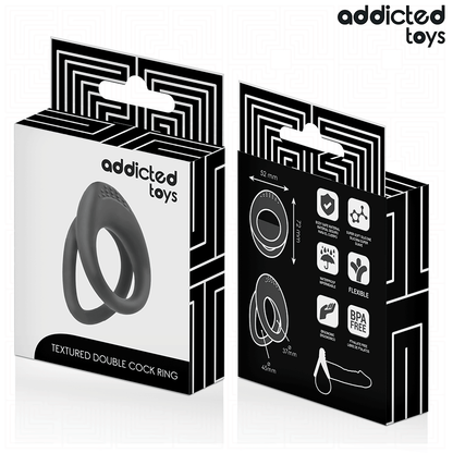 ADDICTED TOYS - ANNEAU PÉNIEN DOUBLE TEXTURE