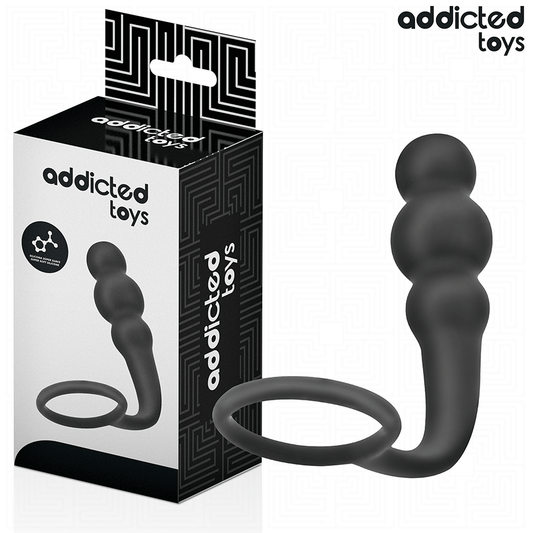 ADDICTED TOYS - TAPÓN ANAL CON ANILLA MODELO 1 DE SILICONA